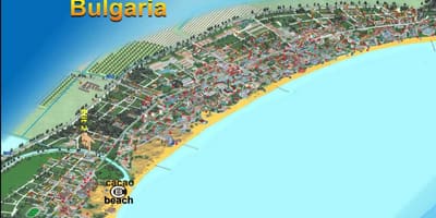 ನಕ್ಷೆ ಕೋಕೋ ಬೀಜ ಬೀಚ್ ಬಲ್ಗೇರಿಯ