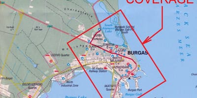 ನಕ್ಷೆ burgas ಬಲ್ಗೇರಿಯ